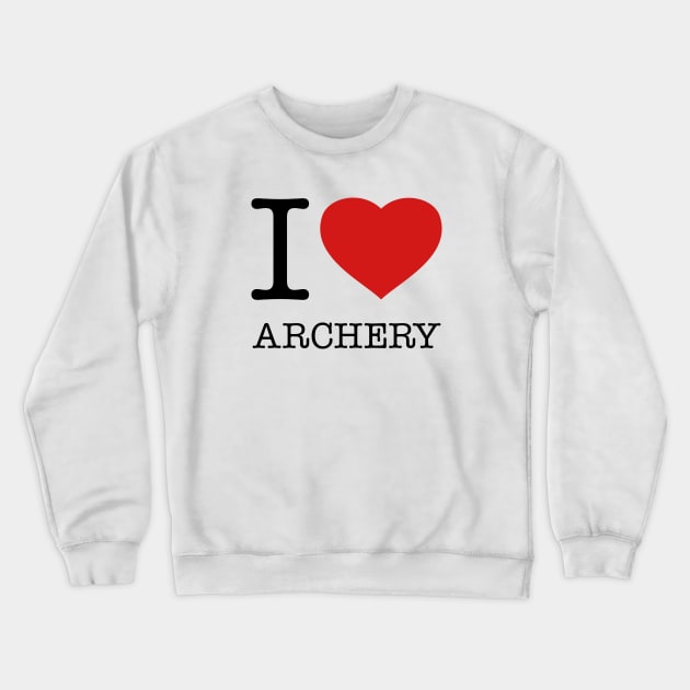 I LOVE ARCHERY Crewneck Sweatshirt by eyesblau